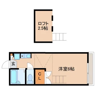 シャンポール野村Ⅱ【2階】の間取り