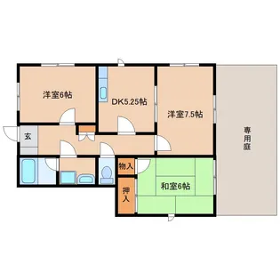 静岡県静岡市駿河区谷田【アパート】の間取り