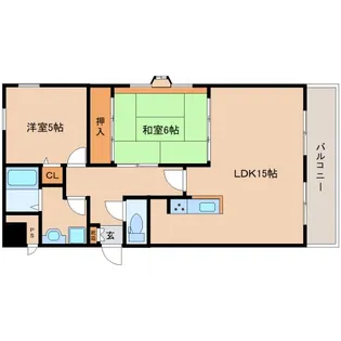 奈良県奈良市三条栄町【マンション】の間取り