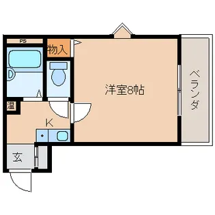 奈良県奈良市三条添川町【マンション】の間取り