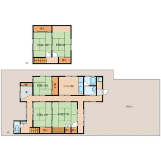 奈良県奈良市大安寺4丁目【一戸建】の間取り