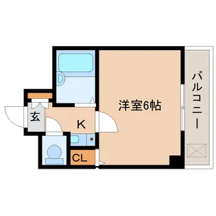 ラックハウス【102号室】の間取り