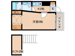 奈良県奈良市南京終町2丁目【マンション】の間取り