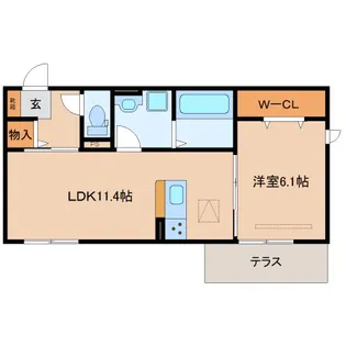 奈良県奈良市南紀寺町1丁目【アパート】の間取り