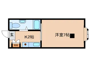 ジャンギャバン新大宮【2階】の間取り