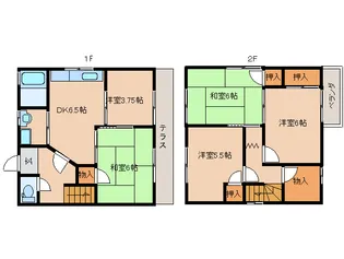 奈良県大和郡山市小南町【一戸建】の間取り