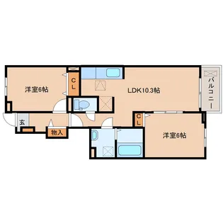 ベル フィオーレ【1階】の間取り