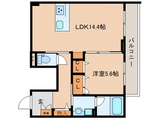 シャーメゾン光【2階】の間取り