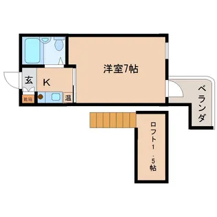 シティパレス21奈良寺町【1階】の間取り