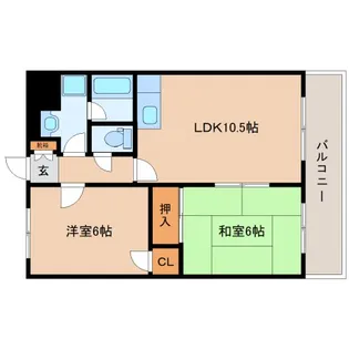 アヴァンセ美貴【2階】の間取り