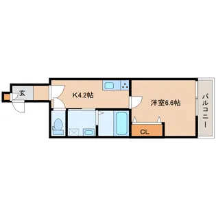 奈良県大和郡山市小泉町東1丁目【アパート】の間取り