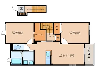 サニーシャトウ F【2階】の間取り