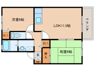 パストラルジュセイ壱番館【1階】の間取り
