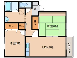 クラスターコート【2階】の間取り