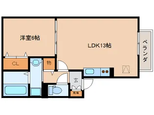 スカイヒルズ【1階】の間取り