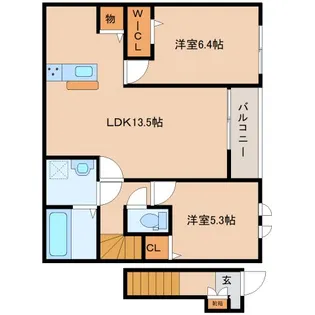 ゴールドメゾン【2階】の間取り