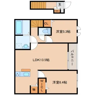 ゴールドメゾン【2階】の間取り
