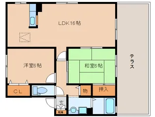 シャンテかしの木【1階】の間取り
