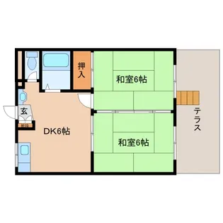 奈良県奈良市三条桧町【マンション】の間取り