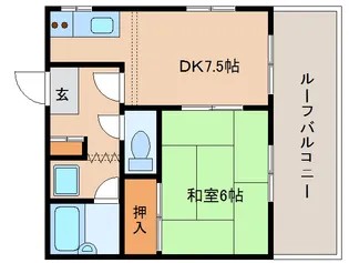 奈良県奈良市北之庄町【マンション】の間取り