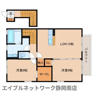 クリプトメリア中田【2階】の間取り