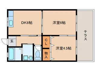 ツクモハイツ【1階】の間取り