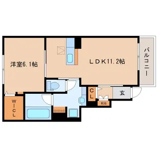 メープルヴィラ【1階】の間取り