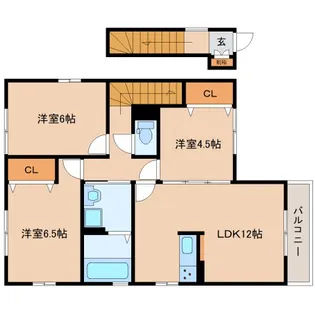ヴィラ弐番館【2階】の間取り