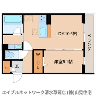 静岡県静岡市清水区中之郷2丁目【アパート】の間取り