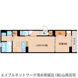 静岡県静岡市清水区中之郷2丁目【アパート】の間取り
