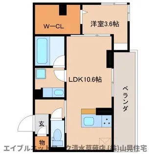 静岡県静岡市清水区中之郷2丁目【アパート】の間取り