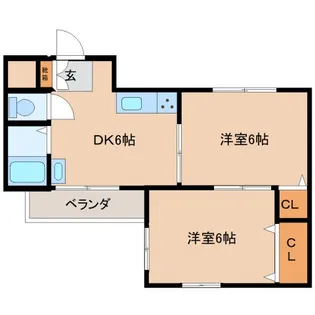 奈良県大和郡山市朝日町【マンション】の間取り