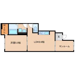 奈良県橿原市曽我町【アパート】の間取り