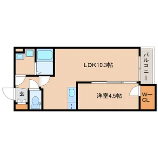 奈良県奈良市あやめ池南6丁目【アパート】の間取り