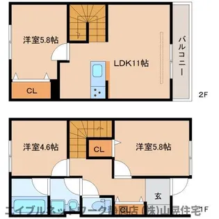 静岡県静岡市葵区駒形通5丁目【アパート】の間取り