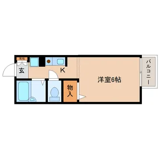 シティパル大宮B【102号室】の間取り