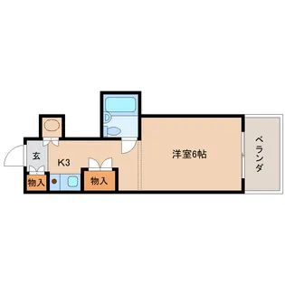 奈良県奈良市学園朝日町【マンション】の間取り