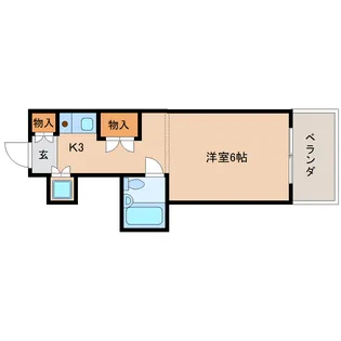 奈良県奈良市学園朝日町【マンション】の間取り