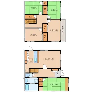 京都府木津川市加茂町里東大間田【一戸建】の間取り