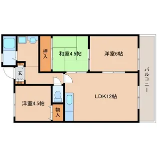 奈良県奈良市大宮町4丁目【マンション】の間取り