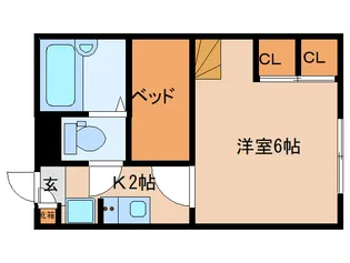 奈良県奈良市宝来町【マンション】の間取り