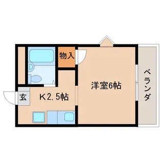 奈良県奈良市南京終町【マンション】の間取り