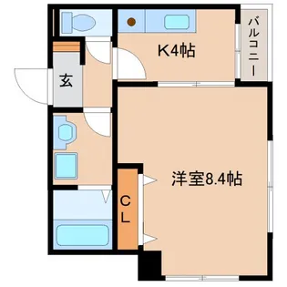 奈良県奈良市南新町【マンション】の間取り