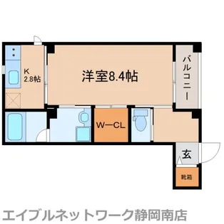 AXEgemini(アクスジェミニ)【3FNW3号室】の間取り