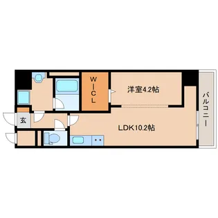 仮称天理市ユーミーマンション【401号室】の間取り