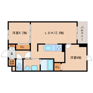奈良県奈良市神殿町【マンション】の間取り