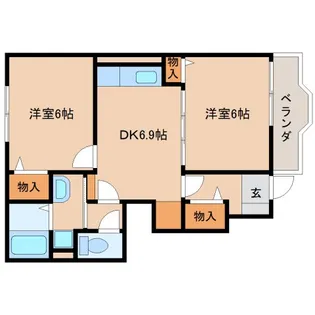 ベルメゾン【1階】の間取り