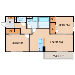 奈良県奈良市大森町【アパート】の間取り