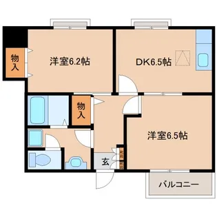 奈良県奈良市大安寺3丁目【マンション】の間取り