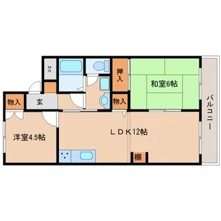 エスポワールキムラⅡ【203号室】の間取り